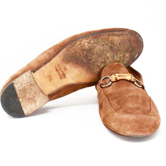 Gucci Mens Jordaan Suede Loafers item #40494 main image 4